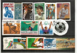 USA. Beau Lot SPORTS AMERICAINS (15) OBLITÉRÉS, 1 ère Qualité, Provenant De Mon Courrier , Tous GF Et Differents # 1 - Vrac (max 999 Timbres)