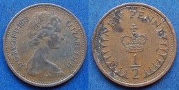 UK - 1/2 New Penny 1973 KM# 914 Elizabeth II Decimal Coinage (1971-2022) - Edelweiss Coins - 1/2 Penny & 1/2 New Penny