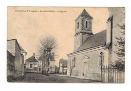 Saint-Sylvain L'Eglise Church Chiesa Iglesia Maine-et-Loire Cpa Voyagée En 1906 En B.Etat - Altri & Non Classificati