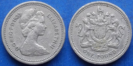 UK - 1 Pound 1983 "Shiel Of Great Britain" KM# 933 Elizabeth II Decimal Coinage (1971-2022) - Edelweiss Coins - 1 Pound