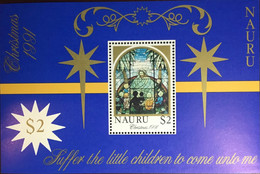 Nauru 1991 Christmas Minisheet MNH - Nauru