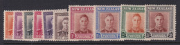 New Zealand, Scott 258-268 (SG 680-689), MLH - Unused Stamps