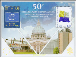 639542 MNH VATICANO 2020 50 ANIVERSARIO DE LAS RELACIONES DIPLOMATICAS ENTRE VATICANO Y LA UNION EUROPEA - Used Stamps