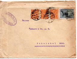 55536 - Deutsches Reich - 1922 - 20M Pflueger MiF A Bf MONSCHAU -> Vohwinkel - Storia Postale