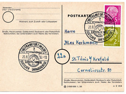 55549 - Bund - 1956 - 5+2Pfg Heuss I Zdr A Kte FRANKFURT - UHRMACHERTAG 1956 ... -> Krefeld - Orologeria