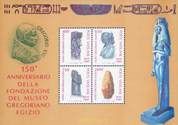 109083 MNH VATICANO 1989 150 ANIVERSARIO DEL MUSEO EGIPCIO DEL VATICANO - Oblitérés