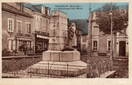 CPA -  TOURNAY  (65)   Le Monument Aux Morts -   Magasin Lestrade - Tournay