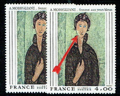 FRANCE - N°2109 - Modigliani - Femme à La JOUE VERTE Et Aux Yeux Bleus. SC** - Ongebruikt