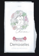 Etiquette Vin Rosé Château Des Demoiselles  Charme  Côtes De Provence - Rosés