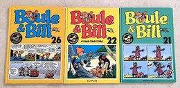 BOULE ET BILL 3 Bd Toutes Différentes.(N°21+23+26) édition Spéciale 40ème Anniversaire - Boule Et Bill