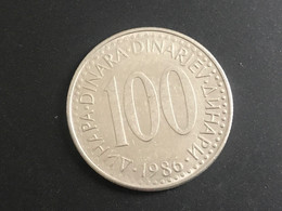 Münze Münzen Umlaufmünze Jugoslawien 100 Dinar 1986 - Yugoslavia