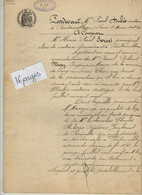 VP21.061 - FONTAINEBLEAU X SURY - PRES - LERE - Acte De 1903 - Legs - Mr GOMBAUD De SEREVILLE Décédé à AVON ..... - Manuscripts