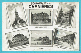 * Carnieres (Morlanwelz - Hainaut - La Wallonie) * Souvenir De Carnières, église, Gare, Asile Sacré Coeur, Old, Rare - Morlanwelz