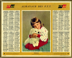 Almanach PTT - Oberthur - 1968 - Yvelines - Grand Format : 1961-70