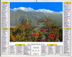 Almanach PTT - Jean Lavigne - 1971 - Nord - Groot Formaat: 1971-80