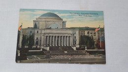 ANTIQUE POSTCARD UNITED STATES NEW YORK - THE LIBRARY, COLUMBIA UNIVERSITY UNUSED - Educazione, Scuole E Università