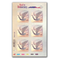 SOUTH AFRICA 2022 Road To Democracy Stamp Exhibition Sheetlet MNH , Pigeon, Bird (**) - Ongebruikt