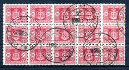 1945 LUOGOTENENZA Segnatasse 20 Lire BLOCCO 15 Pezzi USATO - Postage Due