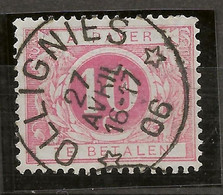 Sterstempel Depot-relais OLLIGNIES 27/4/1906 Op Tx5 - Otros & Sin Clasificación