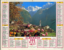 Almanach PTT - Jean Lavigne - Région Parisienne - 1977 - Big : 1971-80