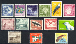 Nauru Sc# 58-71 MH (b) 1966 Scenes And Wildlife - Nauru
