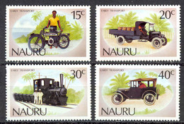 Nauru Sc# 317-320 MH 1986 Early Transportation - Nauru