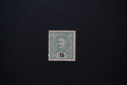 (T1) Portugal 1898 D. Carlos 15 R - Af. 140 (No Gum) - Nuevos