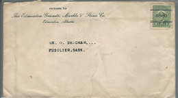 59550) Canada Precancel Fusilier Postmark Cancel 1946 Closed Post Office - Prematasellado