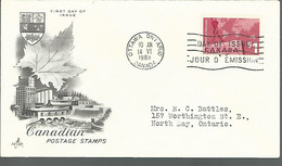 59568) Canada FDC Postmark Cancel Ottawa1963 - 1961-1970