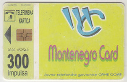 MONTENEGRO - Mo4U, Chip:GEM5 (Red), 300 Units ,Tirage 25.000, Used - Montenegro