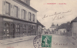 1908 Ramerupt ....grande Rue...magasin F.courtin ....benzo Moteur ..... - Andere & Zonder Classificatie
