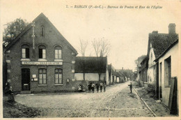 Barlin * Rue De L'église Et Bureau De Postes * Ptt - Barlin