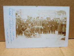 CONSTANTINOPLE (Turquie) Carte Photo Inauguration Du Pont De Galata Sacrifice Des Moutons RARE - Turkey