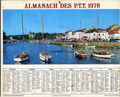 Almanach PTT - Jean Cartier-Bresson - Eure-et-Loir - Yvelines - 1978 - Formato Grande : 1971-80