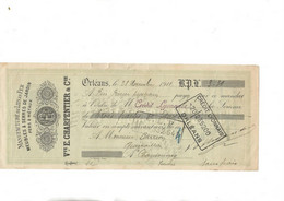 LETTRE DE CHANGE  - -LES FILS DE A. DEUTSCH  DE LA MEURTHE - CHANTONNAY -VENDEE-1910 - Bills Of Exchange