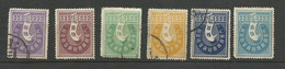 Japon  Fiscaux  6 Valeurs   Oblitérés  B/TB  Oir Scans Soldé ! ! ! - Used Stamps