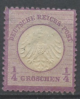 Allemagne Empire - Germany - Deutschland 1872 Y&T N°1 - Michel N°1 Nsg - 0,25g Aigle Héraldique - Ongebruikt