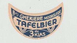 Ancienne étiquette Bière /  Oud Bieretiket - Tafelbier 3 De Klas -Brouwerij Ghekiere, Moorslede - Moorslede