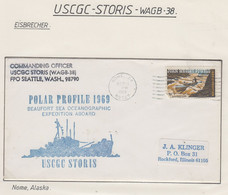 Arctic USA USCGC Storis  Cover  Ca Nome Alaska SEP 11 1969 (ZB174B) - Expéditions Arctiques