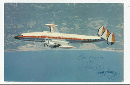Aviation Avion Super Constellation  Lineas Aéreas De Espana Sa Pub Compagnie Ibéria - 1946-....: Ere Moderne