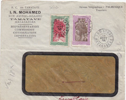 30702# JEUNE FILLE HOVA CHEF SAKALAVE LETTRE Obl TAMATAVE MADAGASCAR 1938 LEVALLOIS PERRET SEINE - Covers & Documents