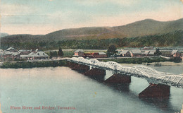 AV 372 / CPA   AUSTRALIE  - OCEANIE  - TASMANIA  HUON RIVER AND BRIDGE - Autres & Non Classés