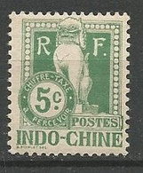 INDOCHINE TAXE N° 7 NEUF* TRACE DE CHARNIERE / MH - Strafport