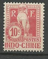 INDOCHINE TAXE N° 8 NEUF* TRACE DE CHARNIERE / MH - Impuestos