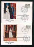 "BUNDESREPUBLIK DEUTSCHLAND" 1965, 2 Sonderkarten "Koenigin Elisabeth II", SSt. "Hamburg" Und "Koeln" (3760) - Covers & Documents