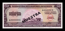 República Dominicana 50 Pesos Oro 1971 Pick 103As(2) Specimen SC UNC - Dominicaine