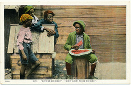 BLACK AMERICANA - "Give Us De Rine?", Watermelon - Black Americana