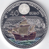 MONEDA 40 EUROS ESPAÑA 2022-VUELTA AL MUNDO- -  Collections