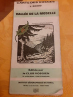 Carte Des Vosges Vallée De La Moselle 1:50000 Ign Club Vosgien - Cartes Topographiques