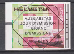 2001 Schweiz ATM Posttransportmittel Mi: CH 11°/ ZNr: CH 15° Stempel: ET / PJ. Eisebahn - Timbres D'automates